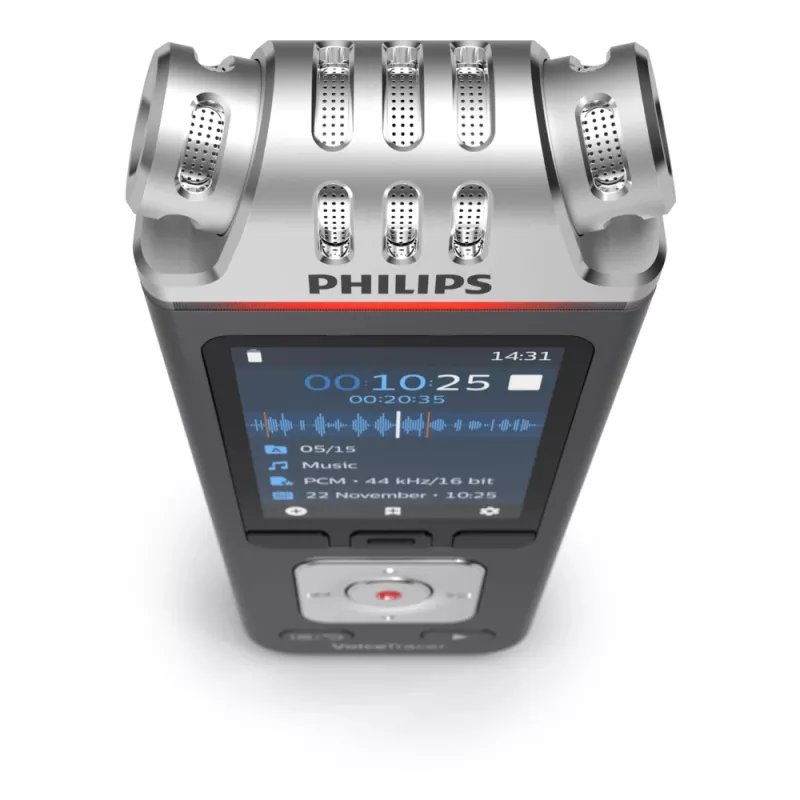 Philips VoiceTracer juodos ir pilkos spalvos diktofonas