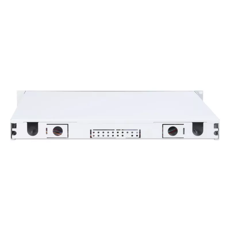 DIGITUS DN-96332/9 šviesolaidinė sujungimo dėžė, 1U, su 24x LC duplex adapteriais, M25 varžtu, sujungimo kasetė, vienmodė OS2, spalvotos pigtailės