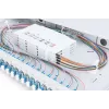 DIGITUS DN-96332/9 šviesolaidinė sujungimo dėžė, 1U, su 24x LC duplex adapteriais, M25 varžtu, sujungimo kasetė, vienmodė OS2, spalvotos pigtailės