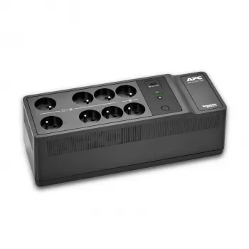 APC Back-UPS 500VA/300W, 230V, 8x prancūziški/belgiški lizdai, USB-A, keičiama baterija