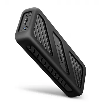 AXAGON EEM2-20G ARMORED dėžutė M.2 NVMe SSD, USB-C 20 Gbps, juoda
