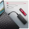 AXAGON EEM2-20G ARMORED dėžutė M.2 NVMe SSD, USB-C 20 Gbps, juoda