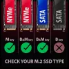 Axagon EEM2-GAM išorinis USB-C 10Gbps metalinis dėklas M.2 NVMe ir SATA SSD diskams, be varžtų
