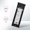 Išorinis USB-C 10Gbps metalinis dėklas Axagon EEM2-UB2 M.2 NVMe SSD diskams, juodas