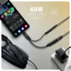 Axagon ADA-HCPD USB-C į 3.5 mm lizdą – Hi-Res DAC garso adapteris, 384kHz/32bit, PD 60W 3A
