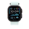 APPLE 49mm ledo mėlynos spalvos Ocean Band prailginimas – juodos titano apdailos