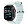 APPLE 49mm ledo mėlynos spalvos Ocean Band prailginimas – juodos titano apdailos