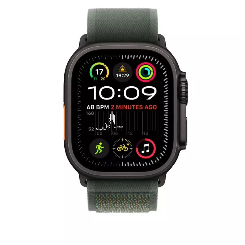 Apple 49mm Green Trail Loop S/M Black Titanium Finish