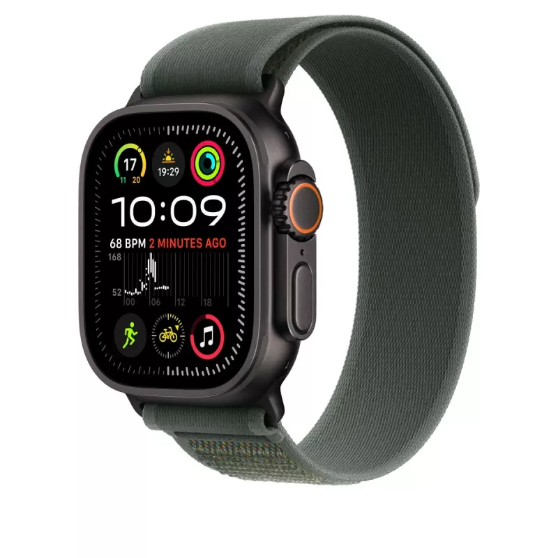 Apple 49mm Green Trail Loop S/M Black Titanium Finish