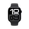 Išmanusis laikrodis Apple Watch Series 10 GPS 46mm Jet Black aliuminio korpusas su juodu sportiniu dirželiu S/M
