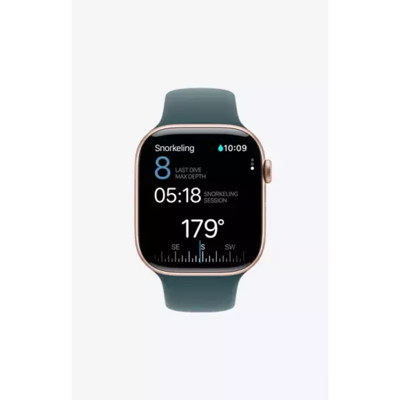 Išmanusis laikrodis Apple Watch Series 10 GPS 46mm Jet Black aliuminio korpusas su juodu sportiniu dirželiu S/M