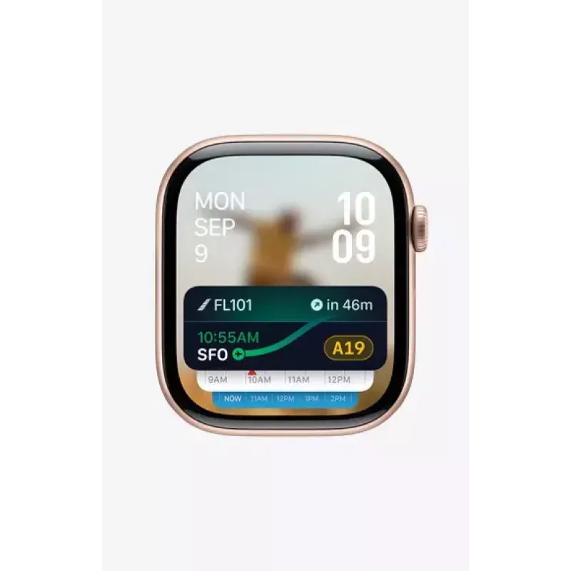 Išmanusis laikrodis Apple Watch Series 10 GPS 46mm Jet Black aliuminio korpusas su juodu sportiniu dirželiu S/M