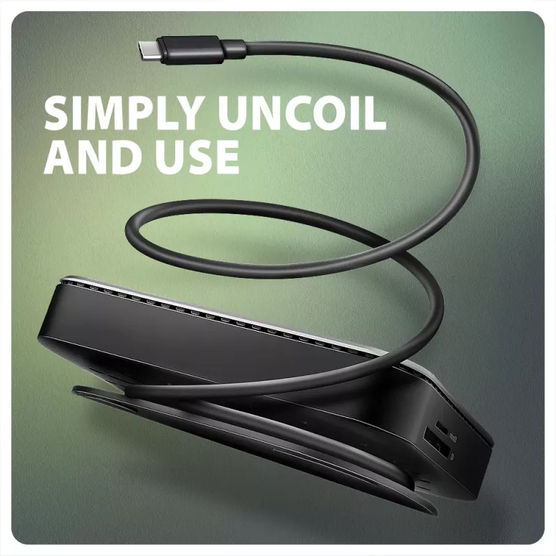 AXAGON HMC-UFO USB-C 9in1 stotelė su M.2 SATA/NVMe lizdu, 1 Gbit/s Ethernet, 384 kHz garsu, USB 3.2 Gen 2 Type-C, juoda