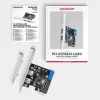 Axagon PCEU-232RS PCIe valdiklis 2x išor. + 2x vid. USB 5Gbps