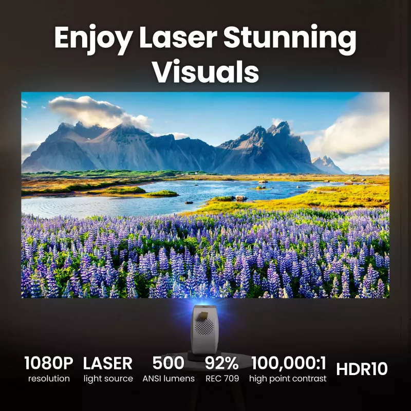 BenQ GV50 standartinio nuotolio projektorius 500 ANSI liumenų DLP 1080p (1920x1080) Baltas