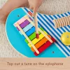 Fisher-Price medinis muzikinis stalas su perkusiniais instrumentais, 3 medinės dalys