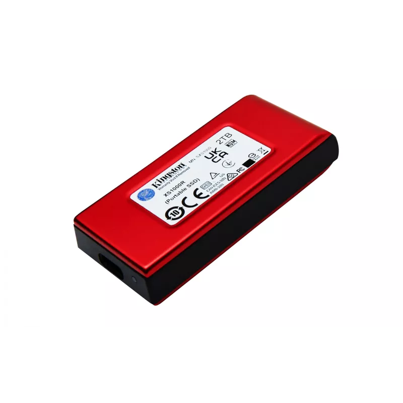 Kingston Technology XS1000 2TB raudonas išorinis USB 3.2 Gen 2 kietojo kūno diskas (SSD)