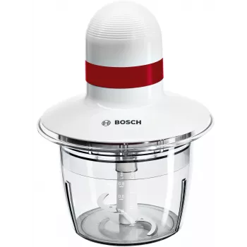 Bosch MMRP1000 elektrinis smulkintuvas 0,8 L 400 W Raudona, Peršviečiama, Balta