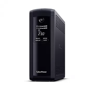 Nepertraukiamo maitinimo šaltinis CyberPower VP1600ELCD, linijinis-interaktyvus, 1.6 kVA, 960 W, 5 kištukinių lizdų