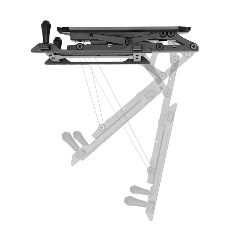 Techly motorizuotas pasukamas lubinis TV laikiklis su išmaniuoju namų integravimu, tinka 32-70 colių televizoriams