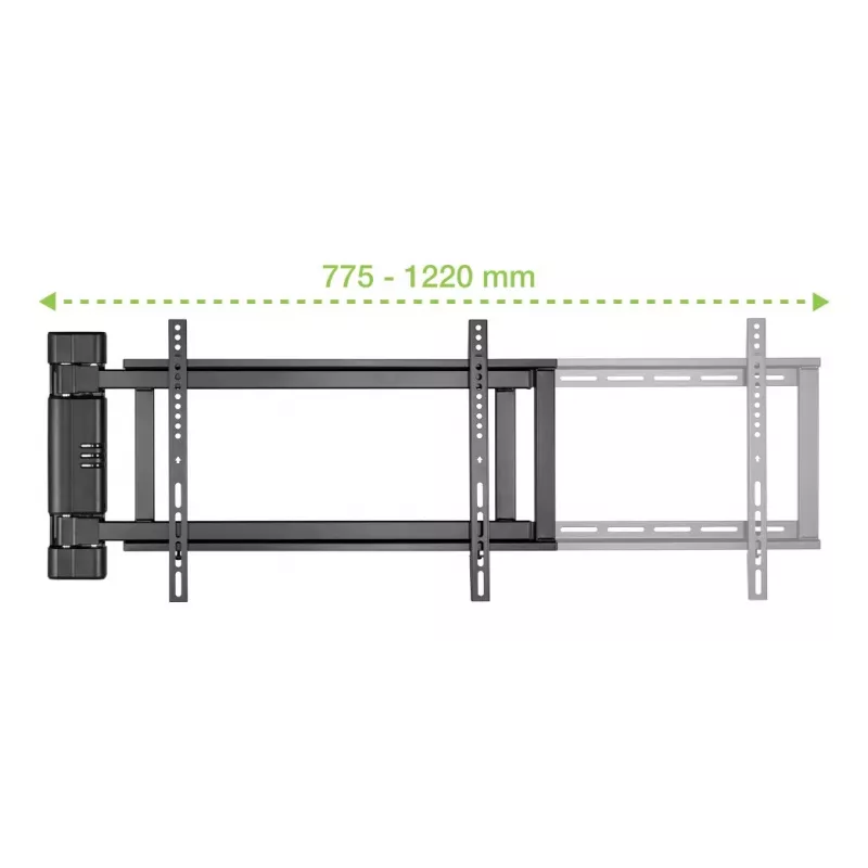 Elektrinis TV sieninis laikiklis TECHLY 368697, 32–75 col., 50 kg