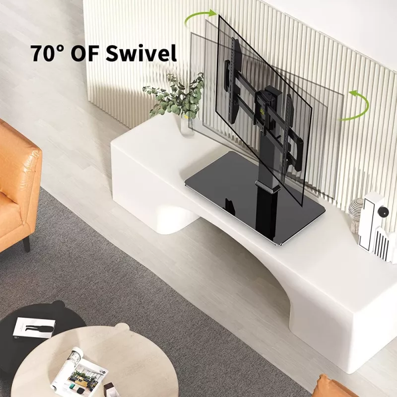 Stovas monitoriui Techly ICA-LCD 323M, laisvai pastatomas, 139,7 cm (55 inch), juodas