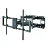 Techly plonas sieninis laikiklis 60-120 colių LCD LED televizoriui, juodas, maksimali apkrova 120 kg