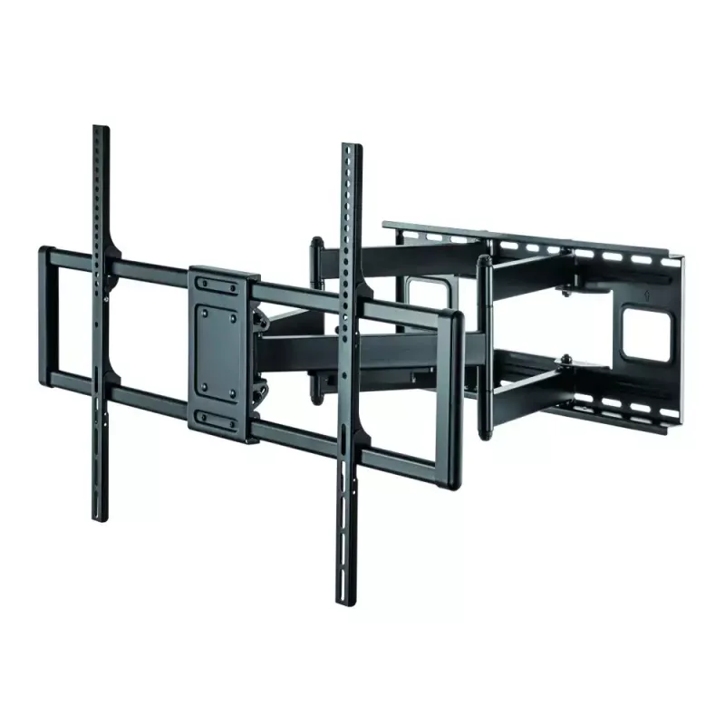 Techly plonas sieninis laikiklis 60-120 colių LCD LED televizoriui, juodas, maksimali apkrova 120 kg