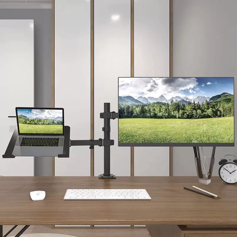 Techly ICA-LCD 174NB monitorių stovas 81,3 cm (32 inch) stalas Juoda