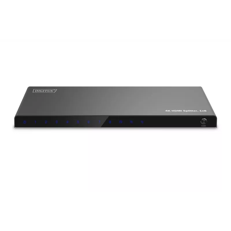 DIGITUS HDMI skirstytuvas 1x8, 4K/60Hz, HDCP 2.3, EDID valdymas