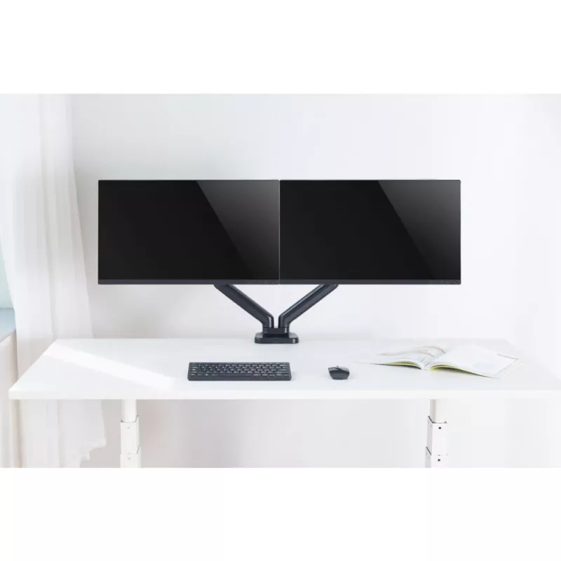 Techly ICA-LCD 462B monitorio laikiklis / stovas 81,3 cm (32 col.) stalas Juoda