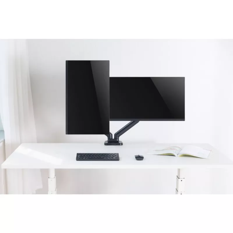 Techly ICA-LCD 462B monitorio laikiklis / stovas 81,3 cm (32 col.) stalas Juoda