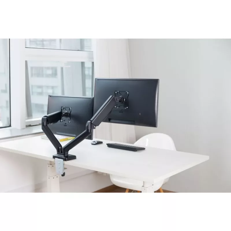 Techly ICA-LCD 462B monitorio laikiklis / stovas 81,3 cm (32 col.) stalas Juoda