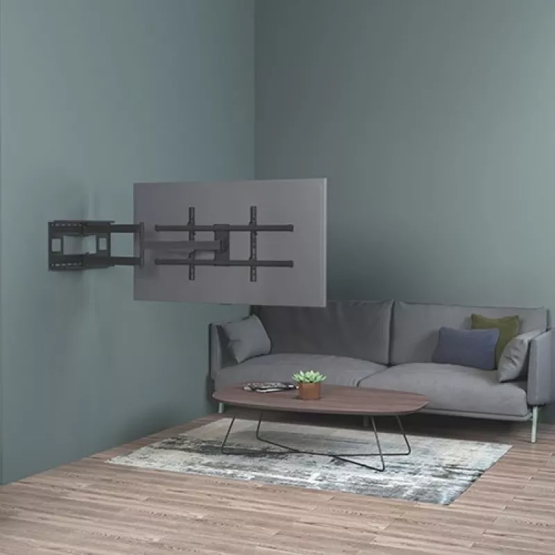 TV laikiklis Techly ICA-PLB 490, ištraukiamas, iki 80 colių, juodas