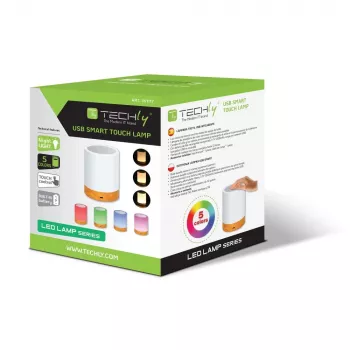 Stalinė lempa Techly I-LED TOUCH 1,6 W balta LED lietimo valdymas