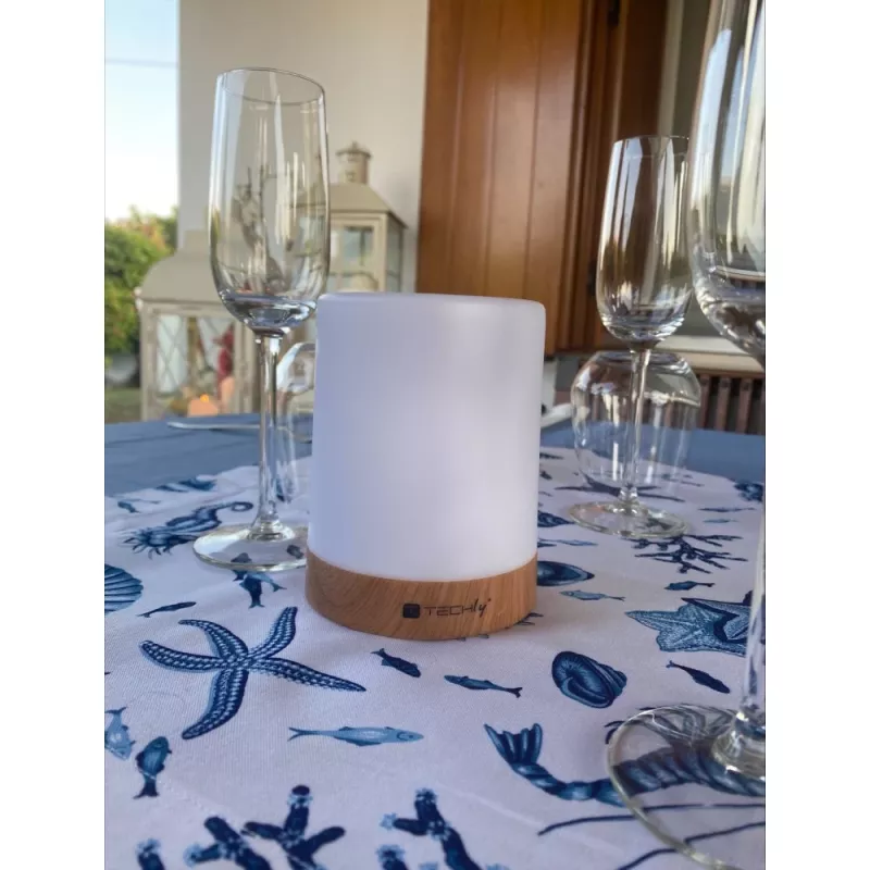 Stalinė lempa Techly I-LED TOUCH 1,6 W balta LED lietimo valdymas
