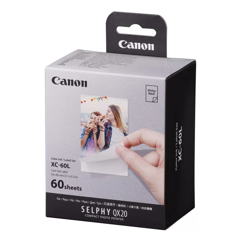 Canon XC-60L popieriaus rinkinys, sublimacinis, 5,4x8,5 cm, 60 vnt.