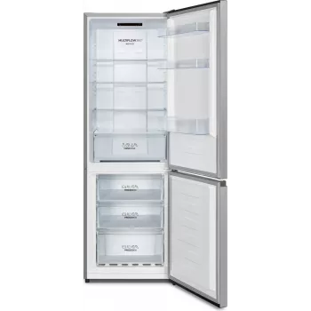 Šaldytuvas su šaldikliu Gorenje NRK6182PS4, 292 L, pilkas