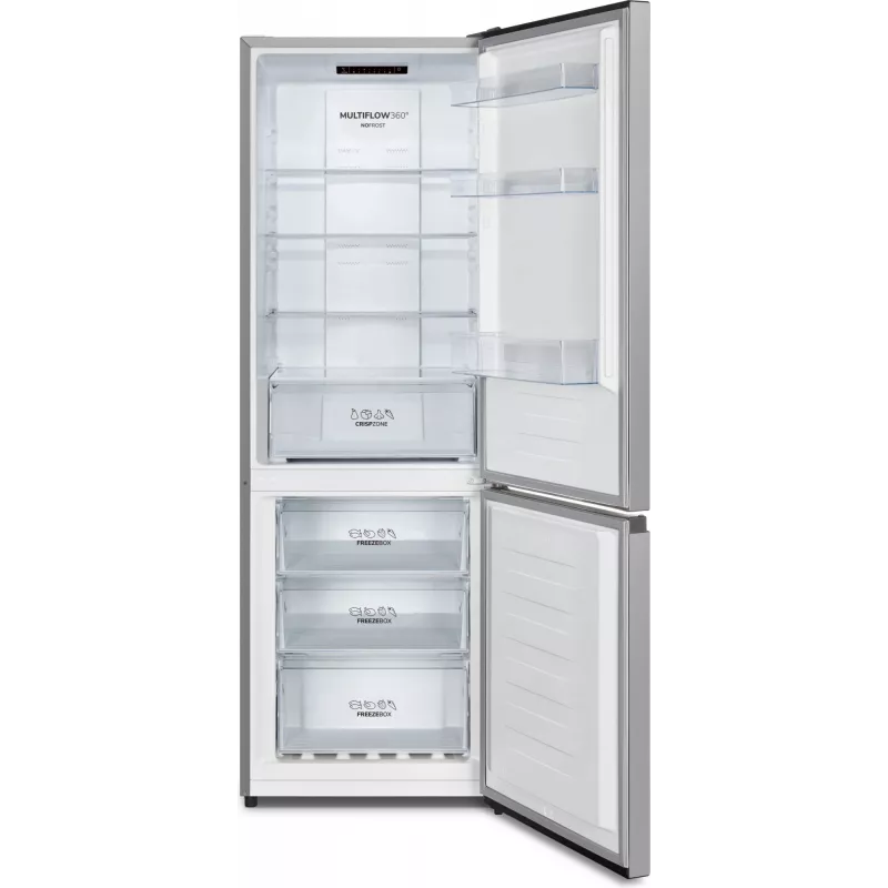 Šaldytuvas su šaldikliu Gorenje NRK6182PS4, 292 L, pilkas