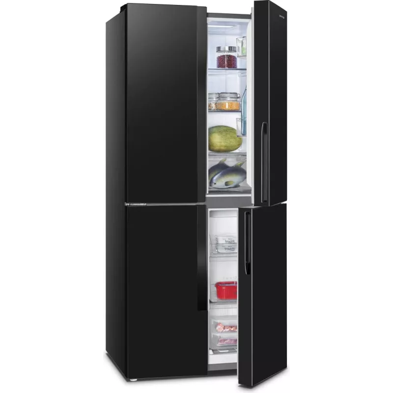 Šaldytuvas su šaldikliu Gorenje G600 NRM818EMB, laisvai pastatomas, 427 L, juodas