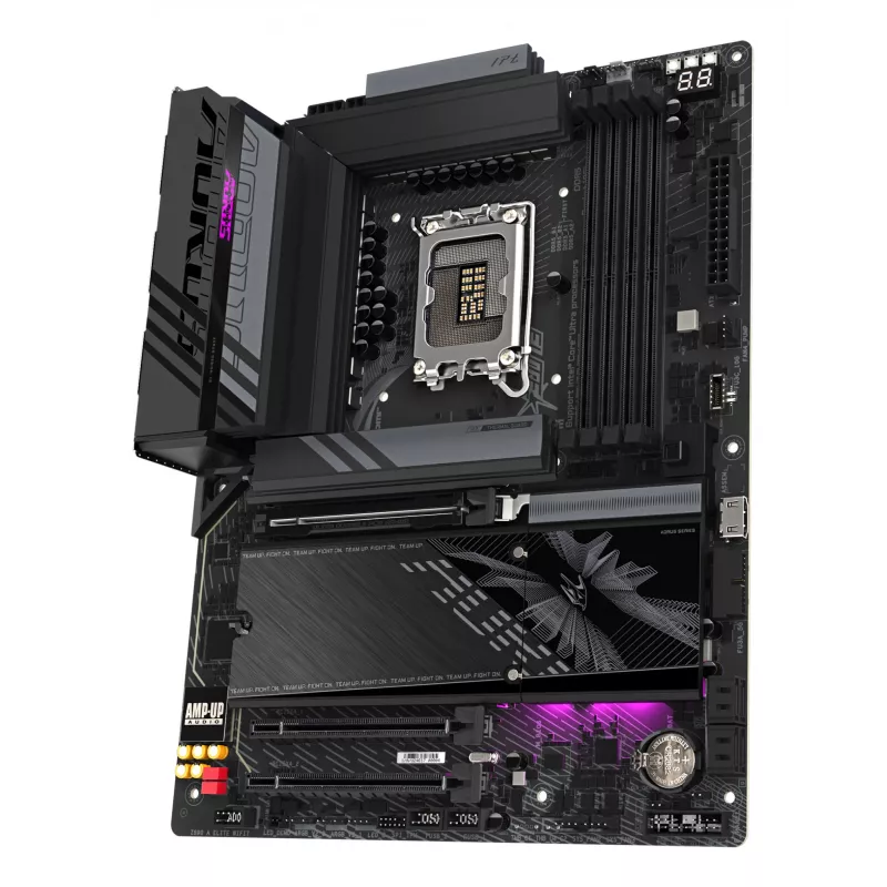 Motininė plokštė GIGABYTE Z890 AORUS ELITE WIFI7, Intel Z890 mikroschemų rinkinys, LGA 1851, ATX, DDR5, 4x DIMM, 4x M.2, Wi-Fi 7, 2.5Gb LAN