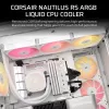 CORSAIR Nautilus 240 RS ARGB skysčio aušintuvas procesoriui, viskas viename, baltas