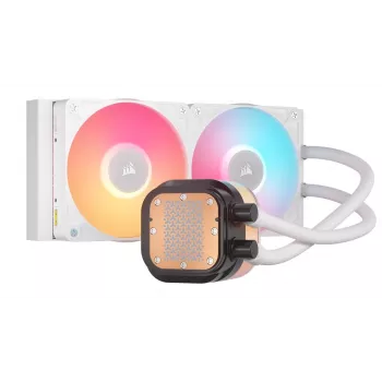 All-in-one skysčio aušintuvas Corsair iCUE LINK TITAN 240 RX LCD 12 cm Baltas