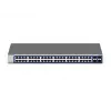 NETGEAR GS748Tv6 valdomas L2/L3/L4 Gigabit Ethernet (10/100/1000) jungiklis, 48 prievadai, juoda, pilka