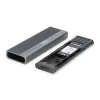 DIGITUS išorinis M.2 NVMe / SATA SSD korpusas USB 3.1 Gen2 (10 Gbps / 6 Gbps) aliuminis be įrankių