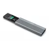 DIGITUS išorinis M.2 NVMe / SATA SSD korpusas USB 3.1 Gen2 (10 Gbps / 6 Gbps) aliuminis be įrankių