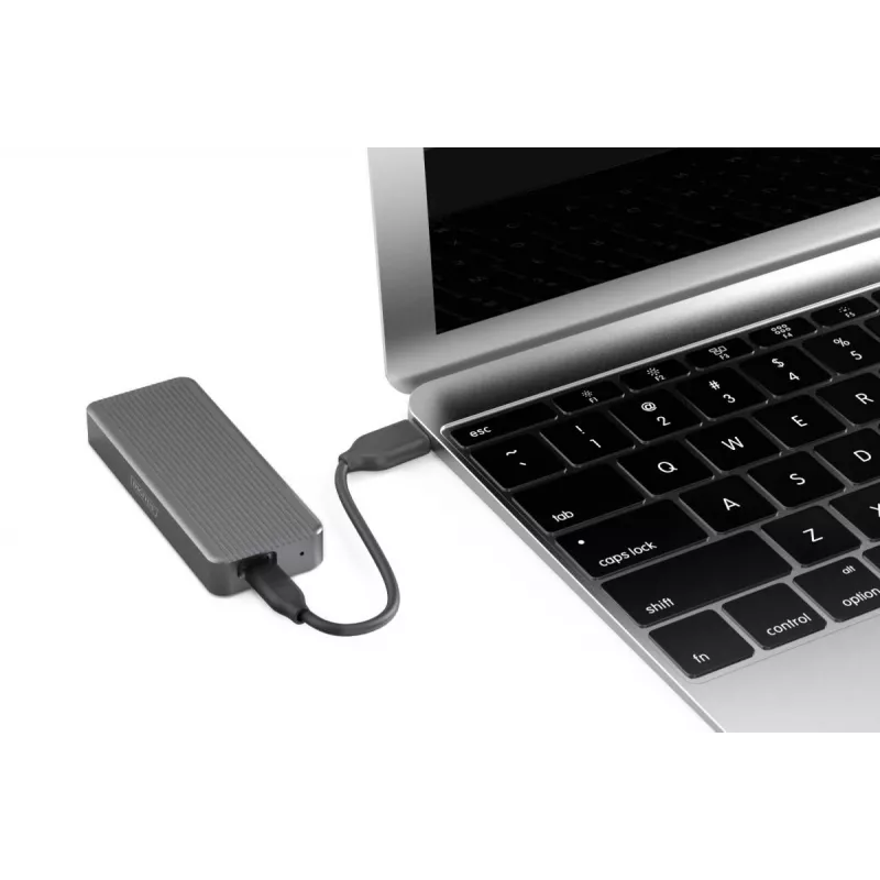 DIGITUS USB išorinis diskų korpusas – NVMe 20Gbps USB 3.2 Gen 2x2 aliuminis be įrankių
