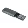 Digitus DA-71158 USB 4.0 išorinis M.2 NVMe SSD dėklas, 40 Gbps, aliuminis, be įrankių