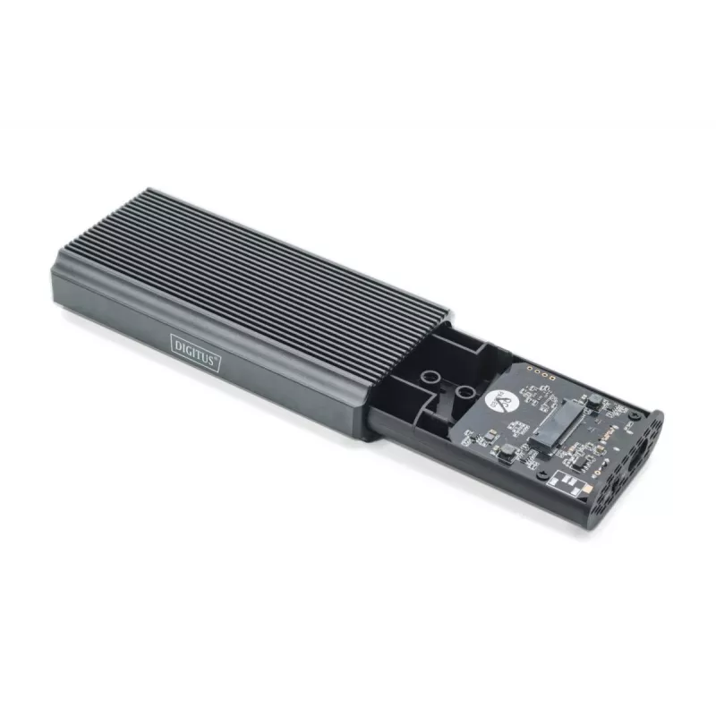 Digitus DA-71158 USB 4.0 išorinis M.2 NVMe SSD dėklas, 40 Gbps, aliuminis, be įrankių
