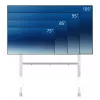 Neomounts FL50-575WH1 televizoriaus vežimėlis 65–115 colių – greitas montavimas – TÜV sertifikuotas